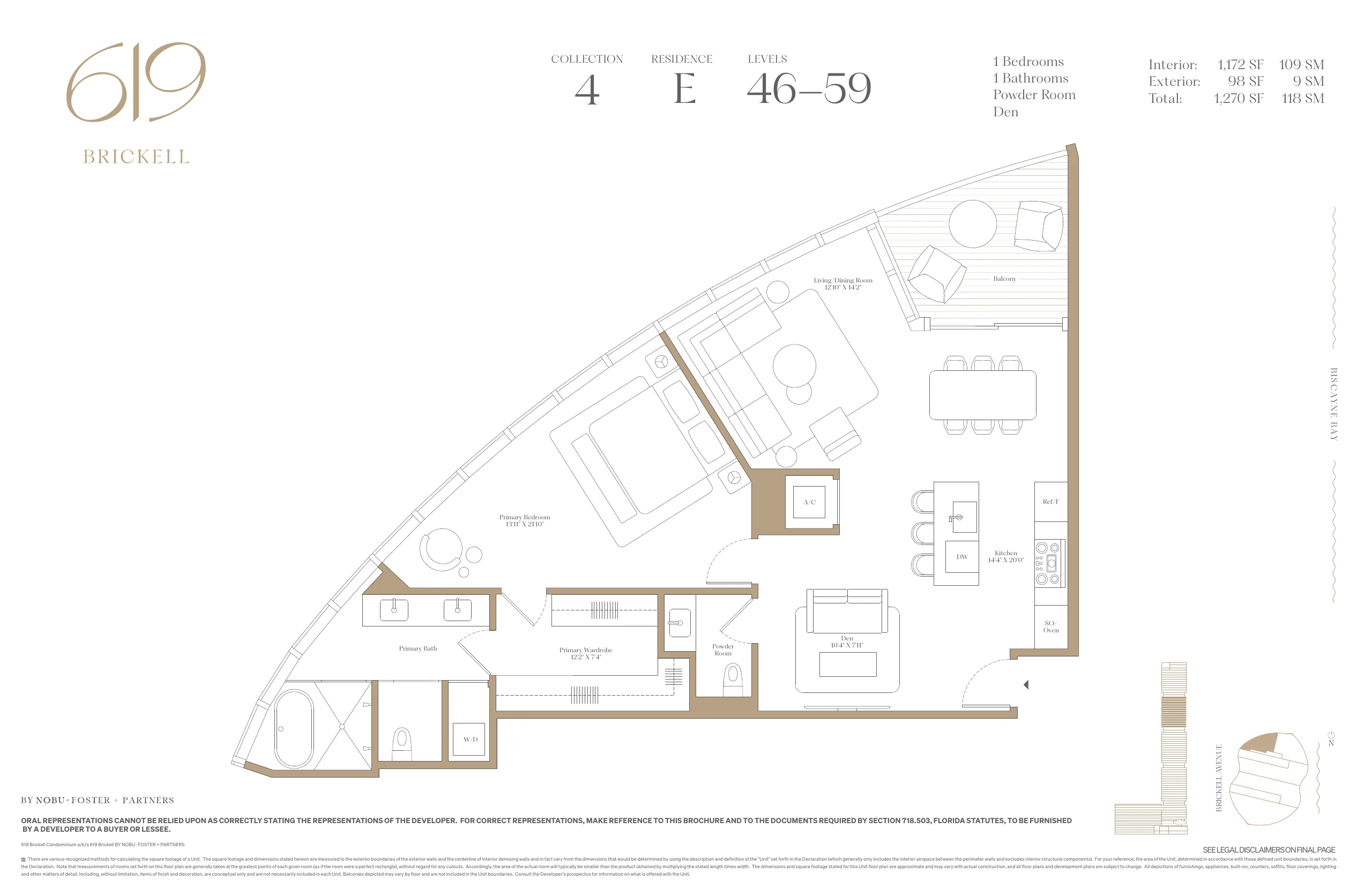 619 Brickell by Nobu · Foster + Partners — plano 2