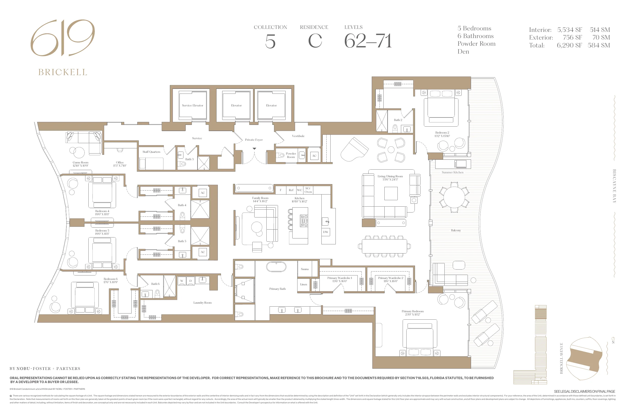 619 Brickell by Nobu · Foster + Partners — plano 8