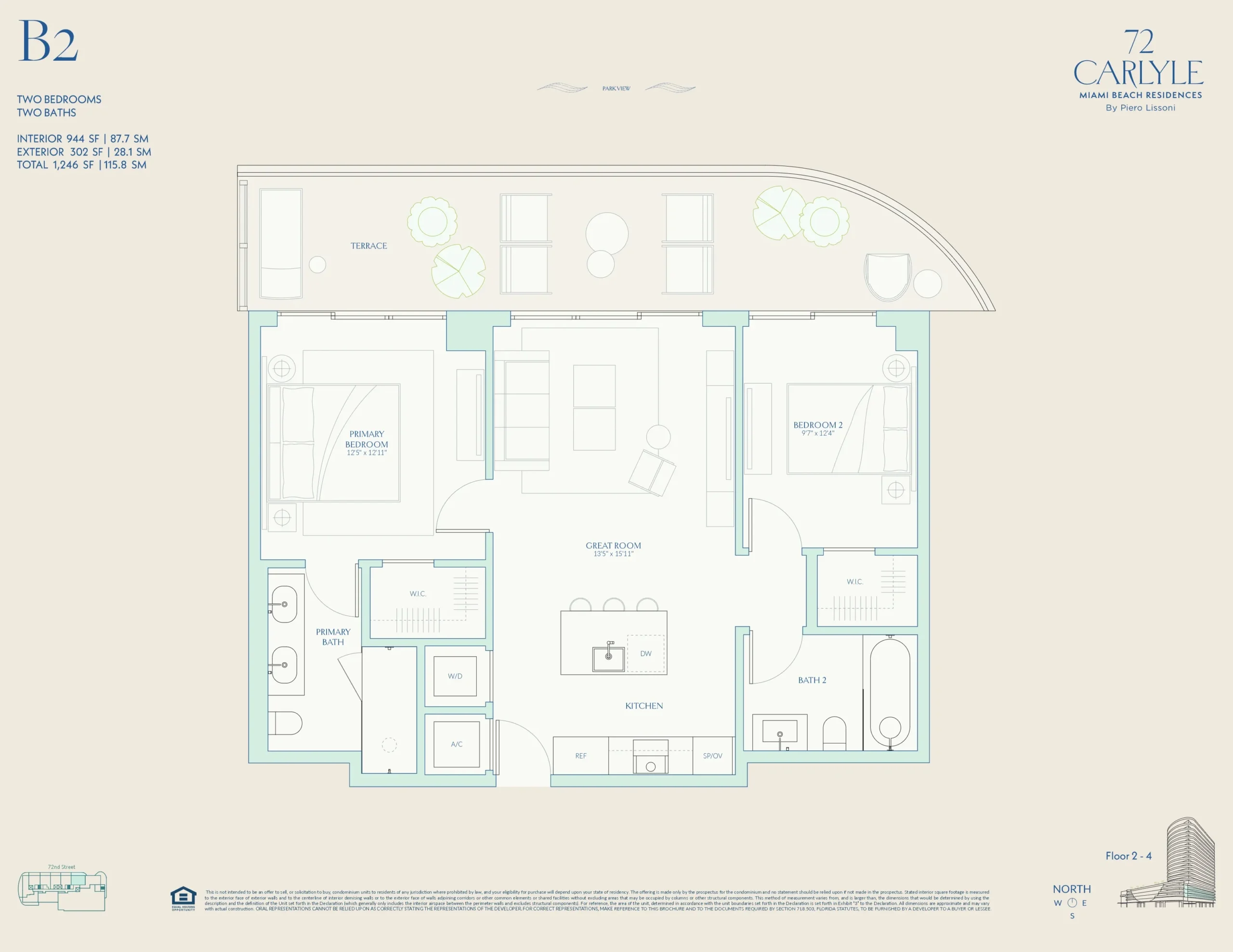 72 Carlyle — plano 25