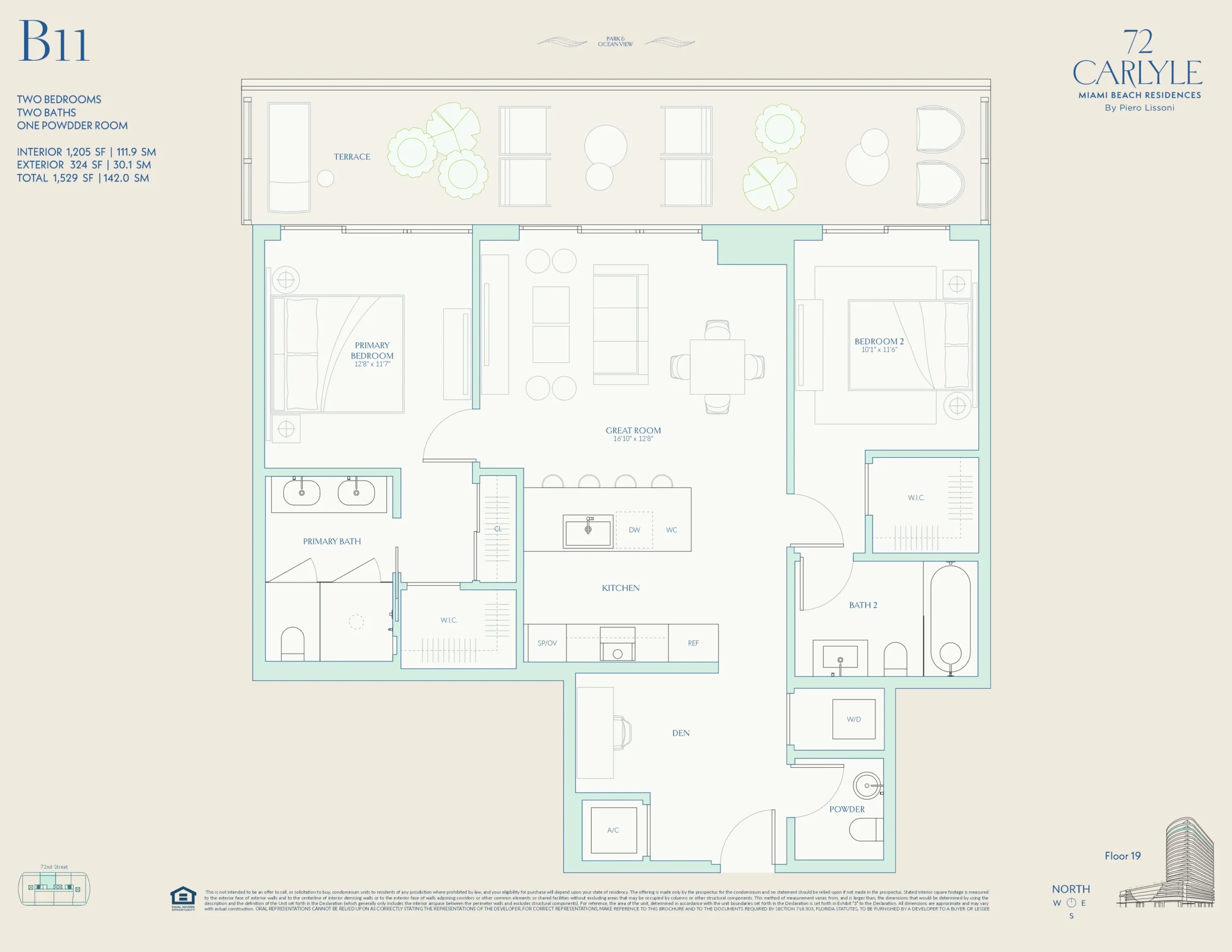 72 Carlyle — plano 34