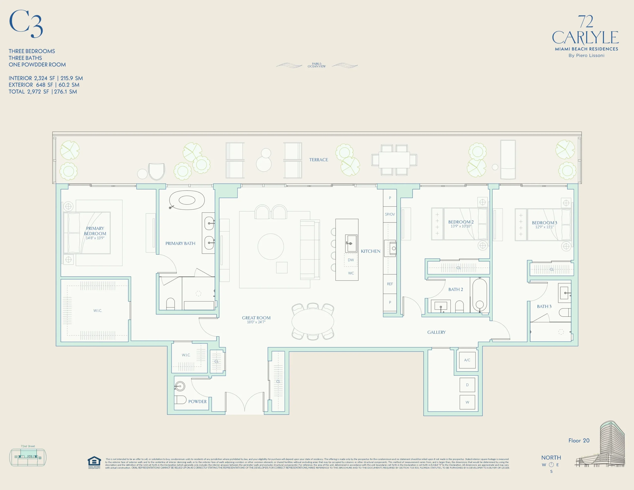 72 Carlyle — plano 40