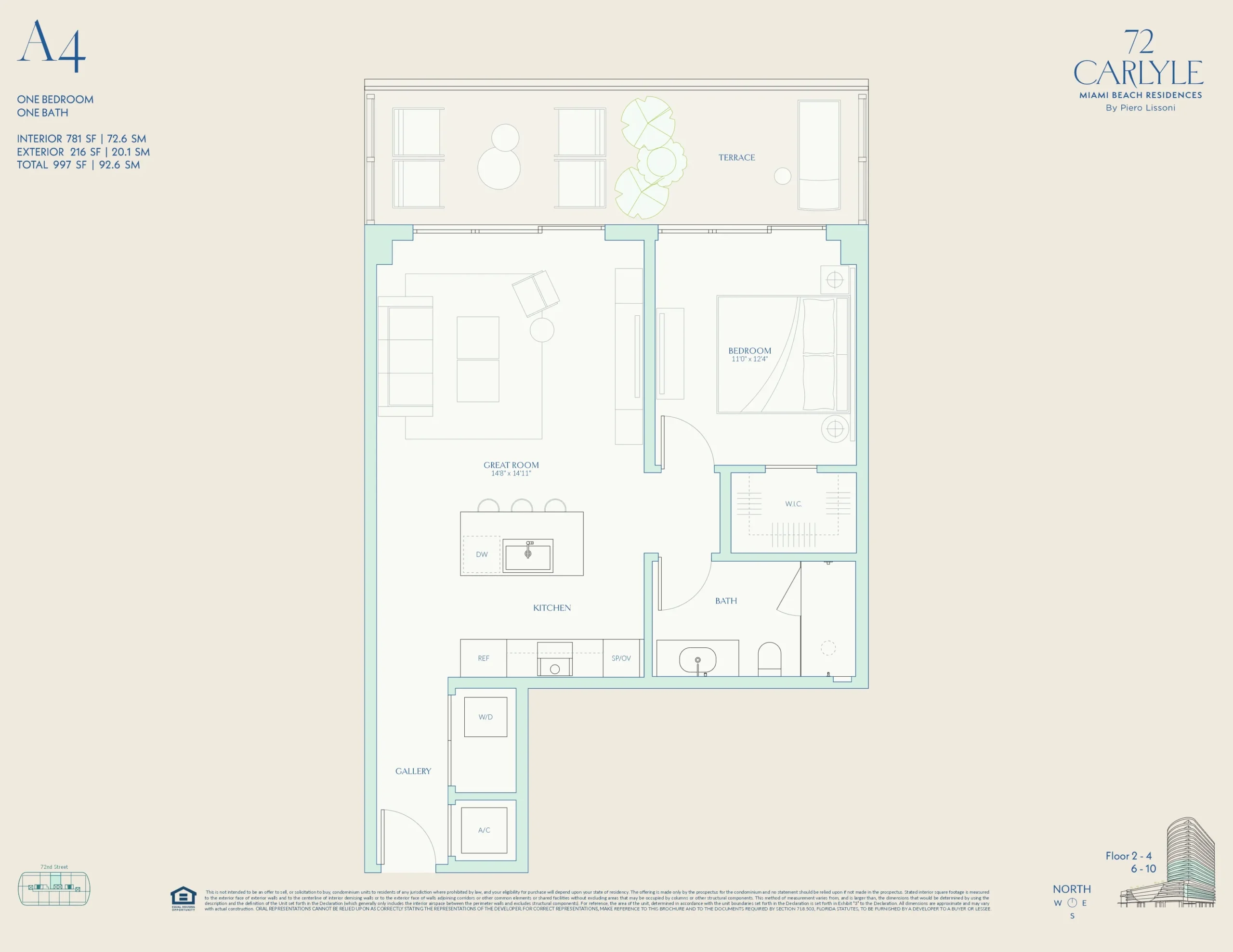 72 Carlyle — plano 18