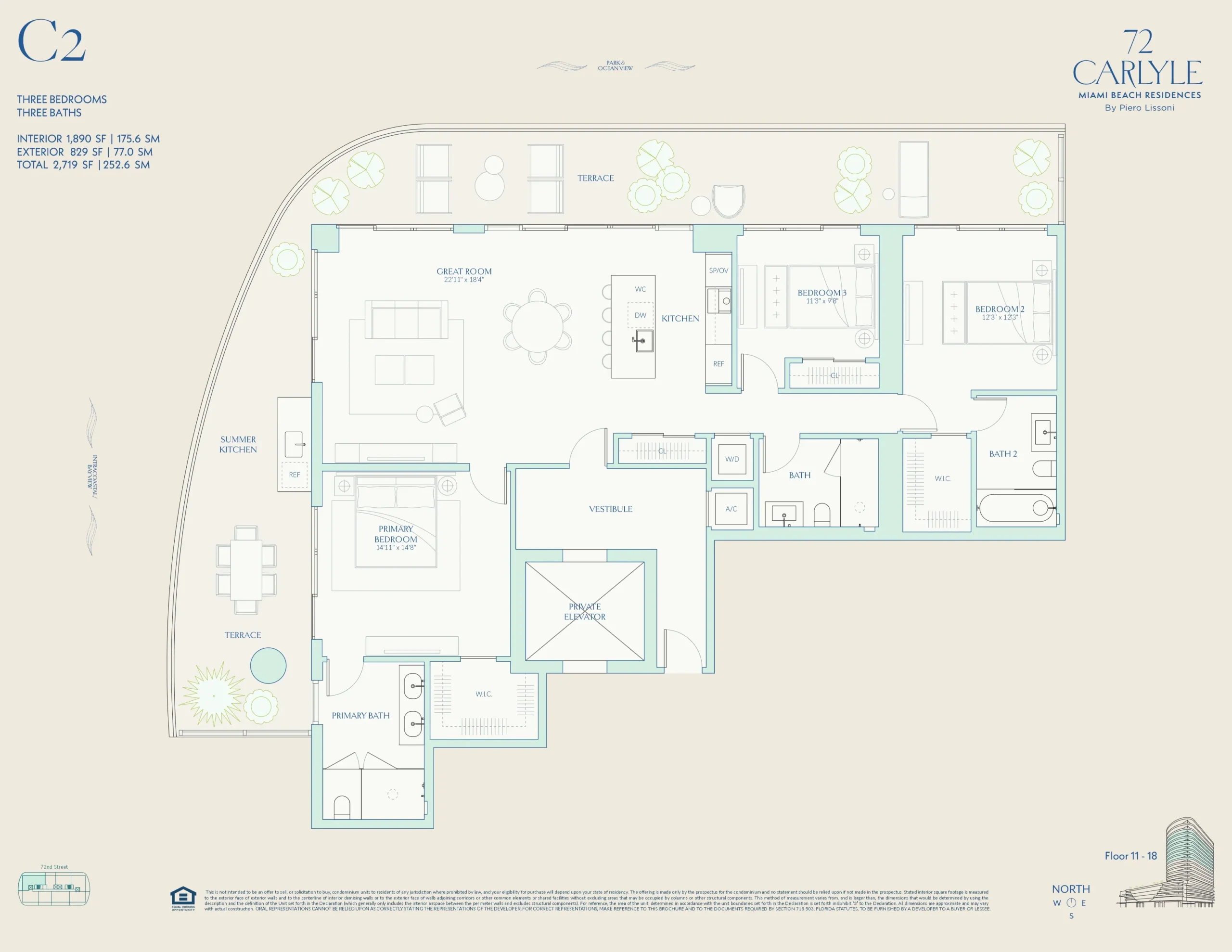 72 Carlyle — plano 50