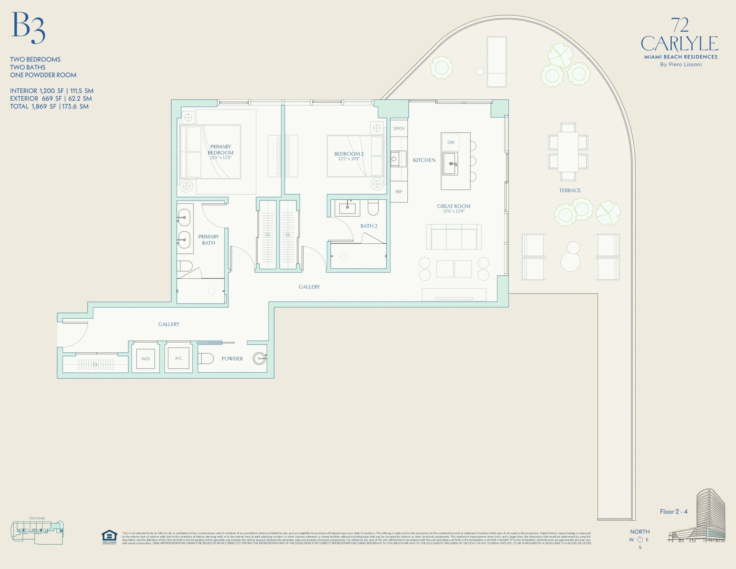 72 Carlyle — plano 3