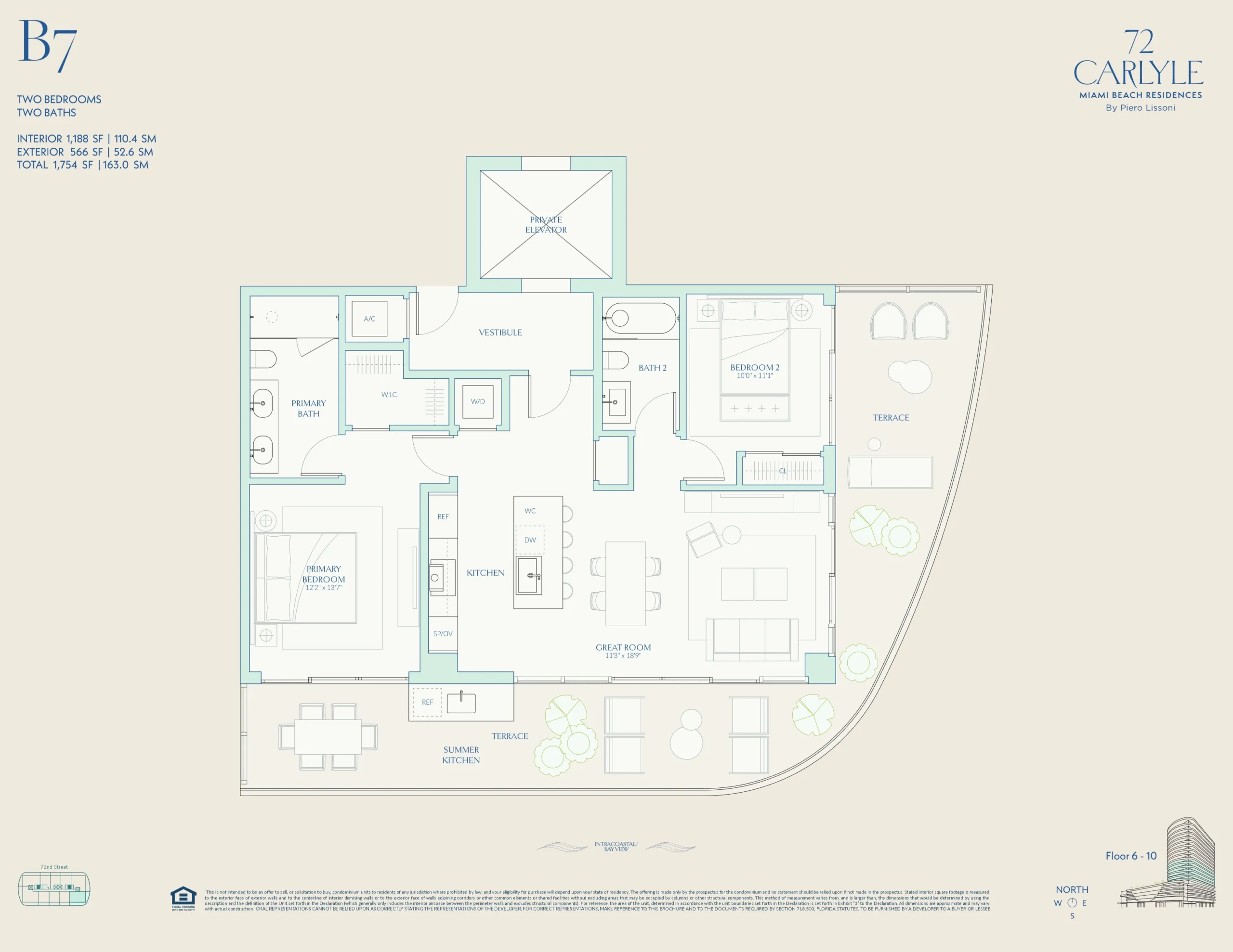 72 Carlyle — plano 10