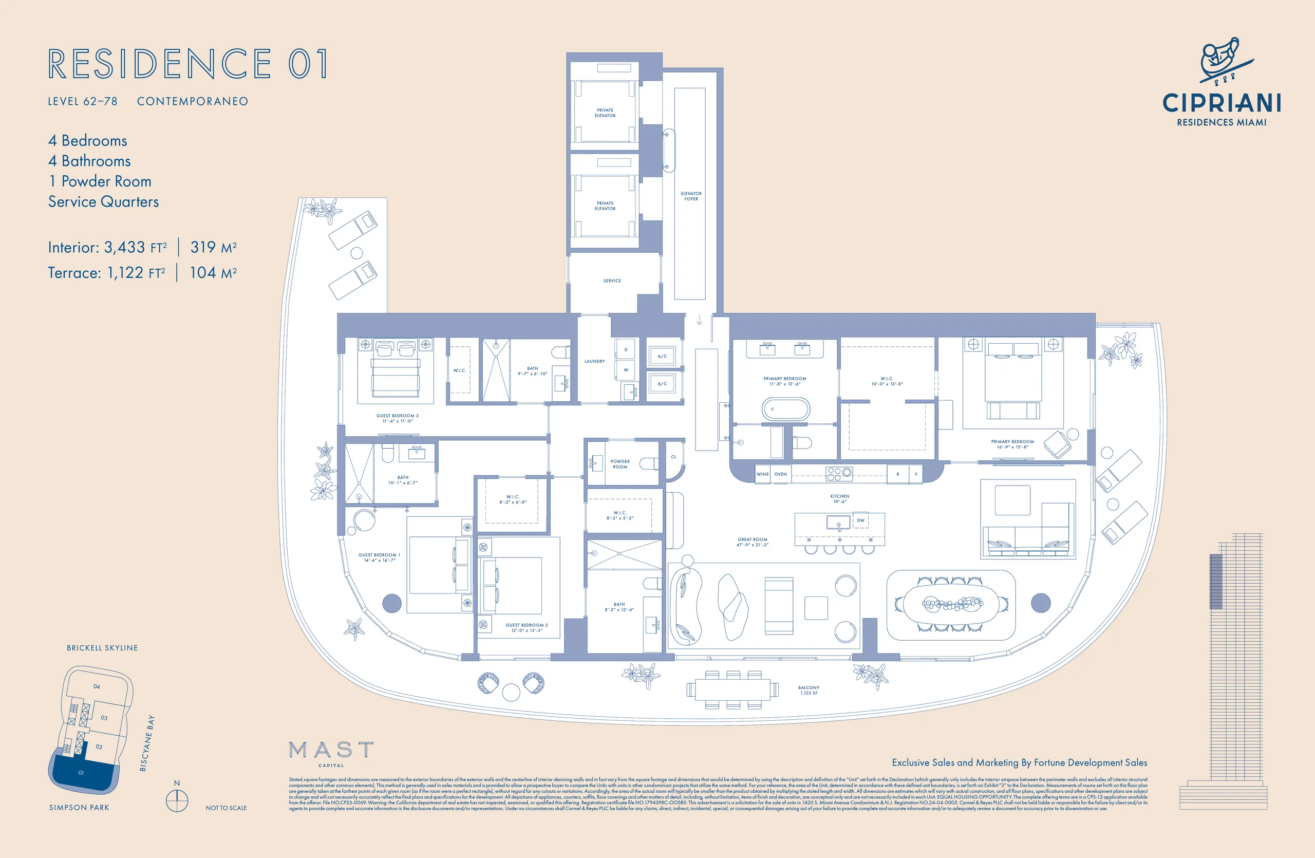 Cipriani Residences Miami — plano 7
