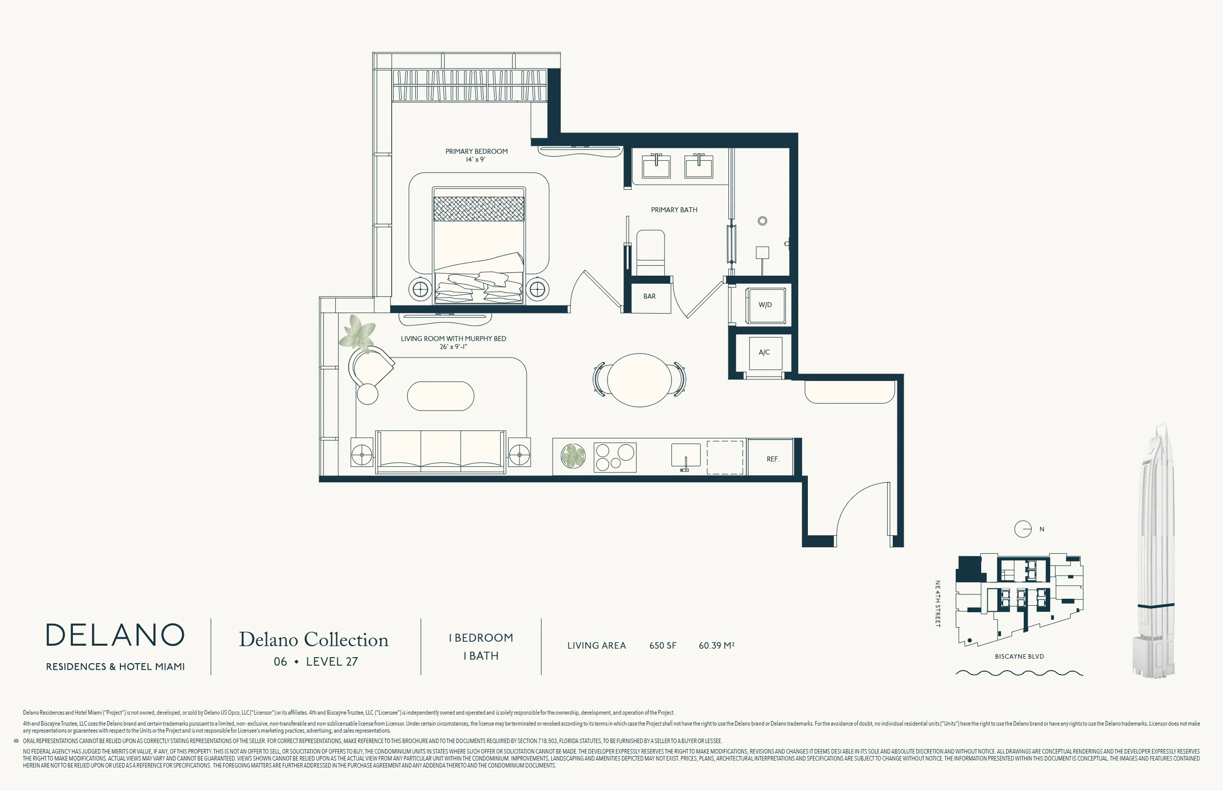 DELANO Miami Residences — plano 9