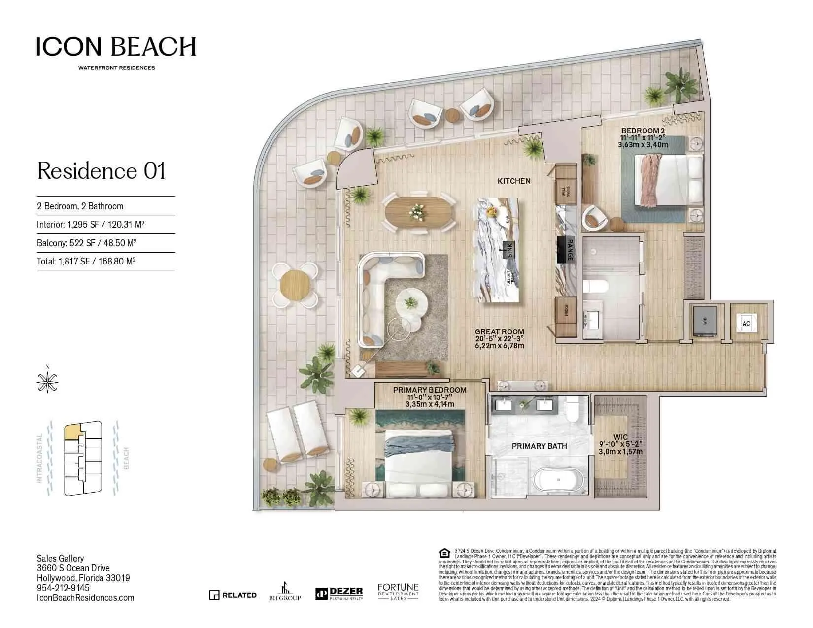 Icon Beach Residences — plano 1