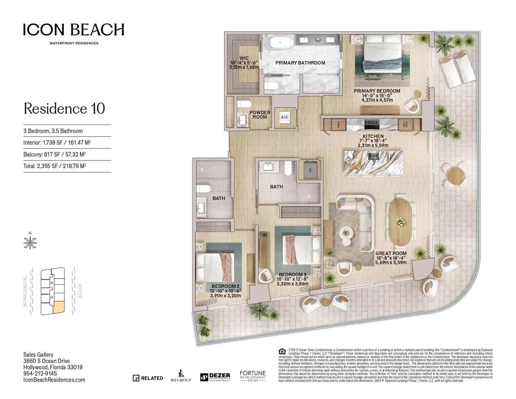 Icon Beach Residences — plano 10