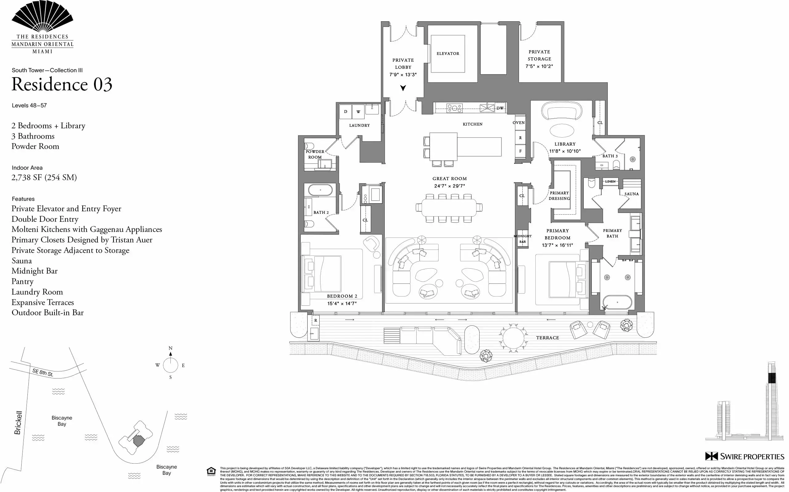 The Residences at Mandarin Oriental — plano 3