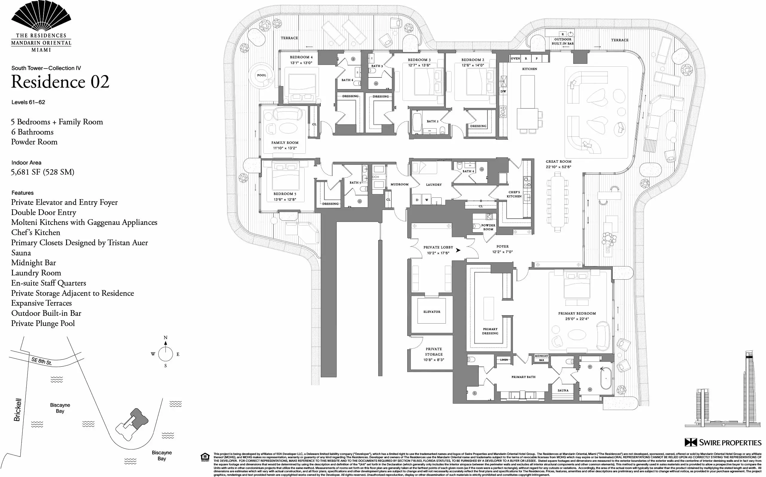 The Residences at Mandarin Oriental — plano 5
