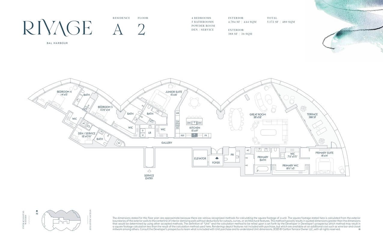Rivage Bal Harbour — plano 1