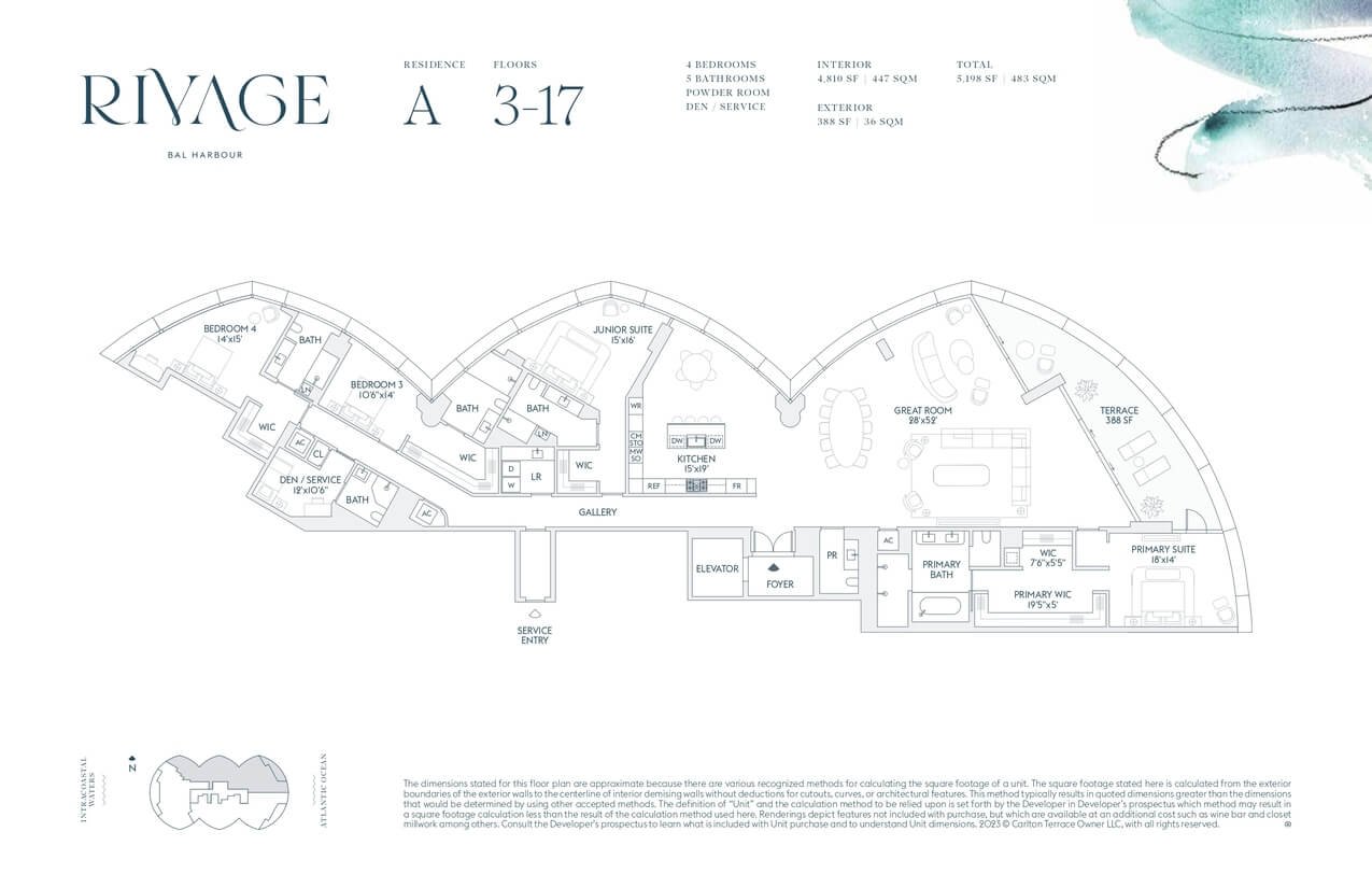 Rivage Bal Harbour — plano 2