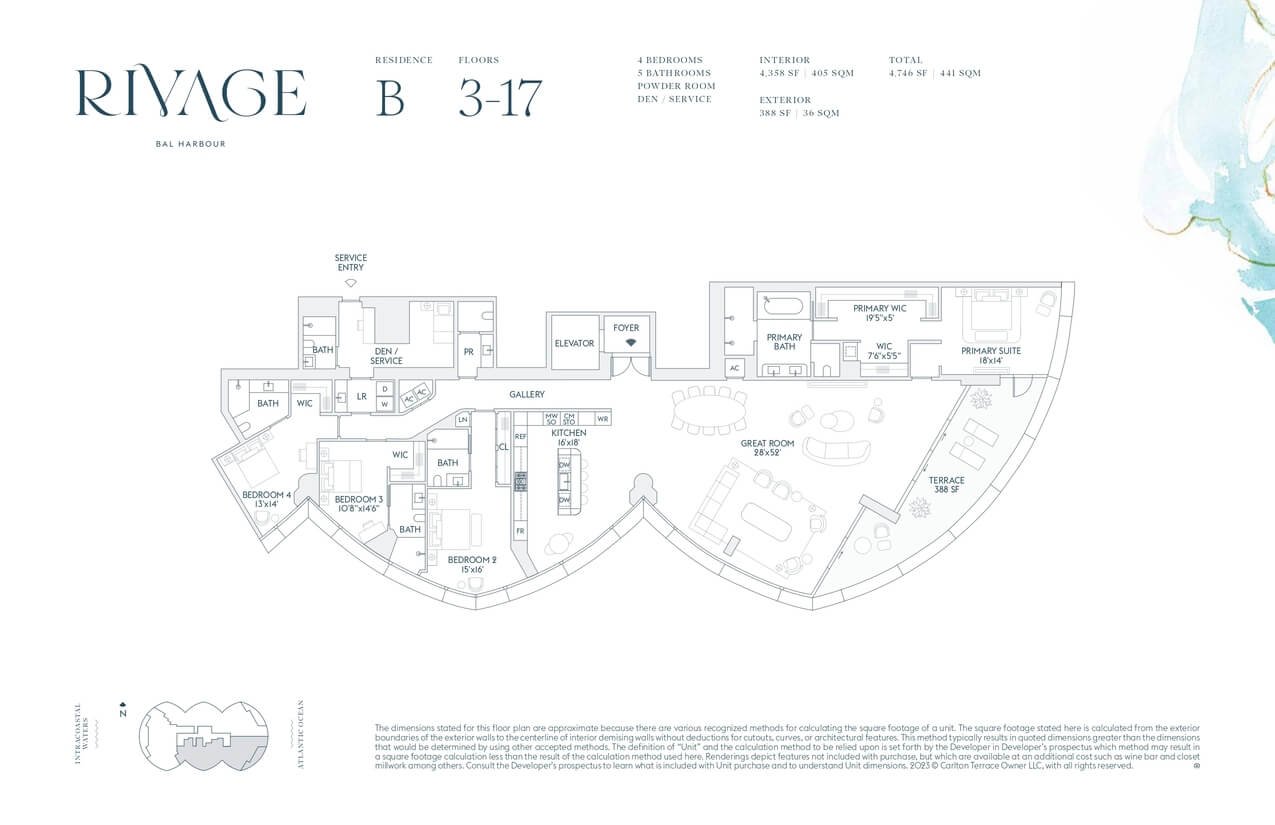 Rivage Bal Harbour — plano 4