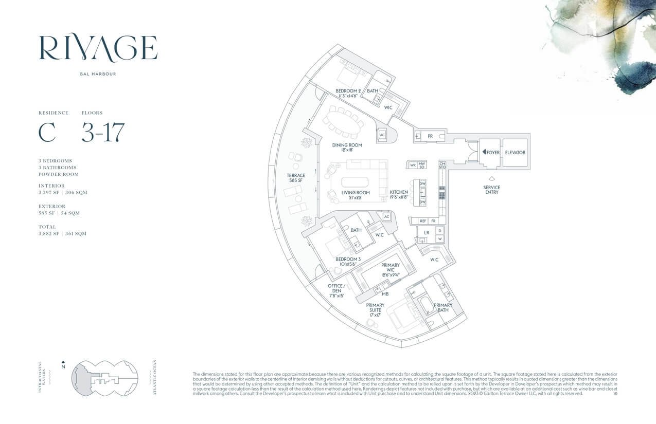 Rivage Bal Harbour — plano 6