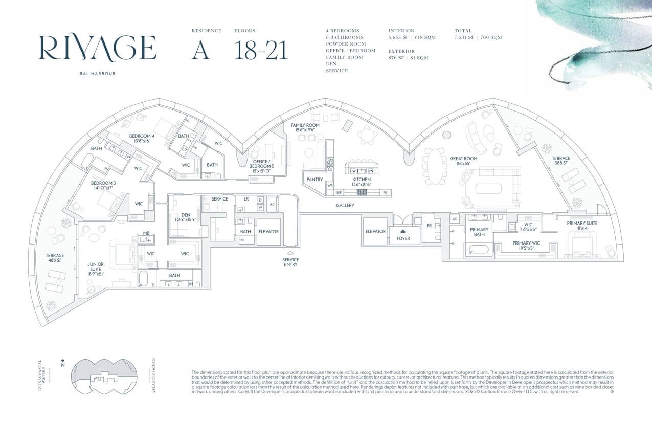 Rivage Bal Harbour — plano 7