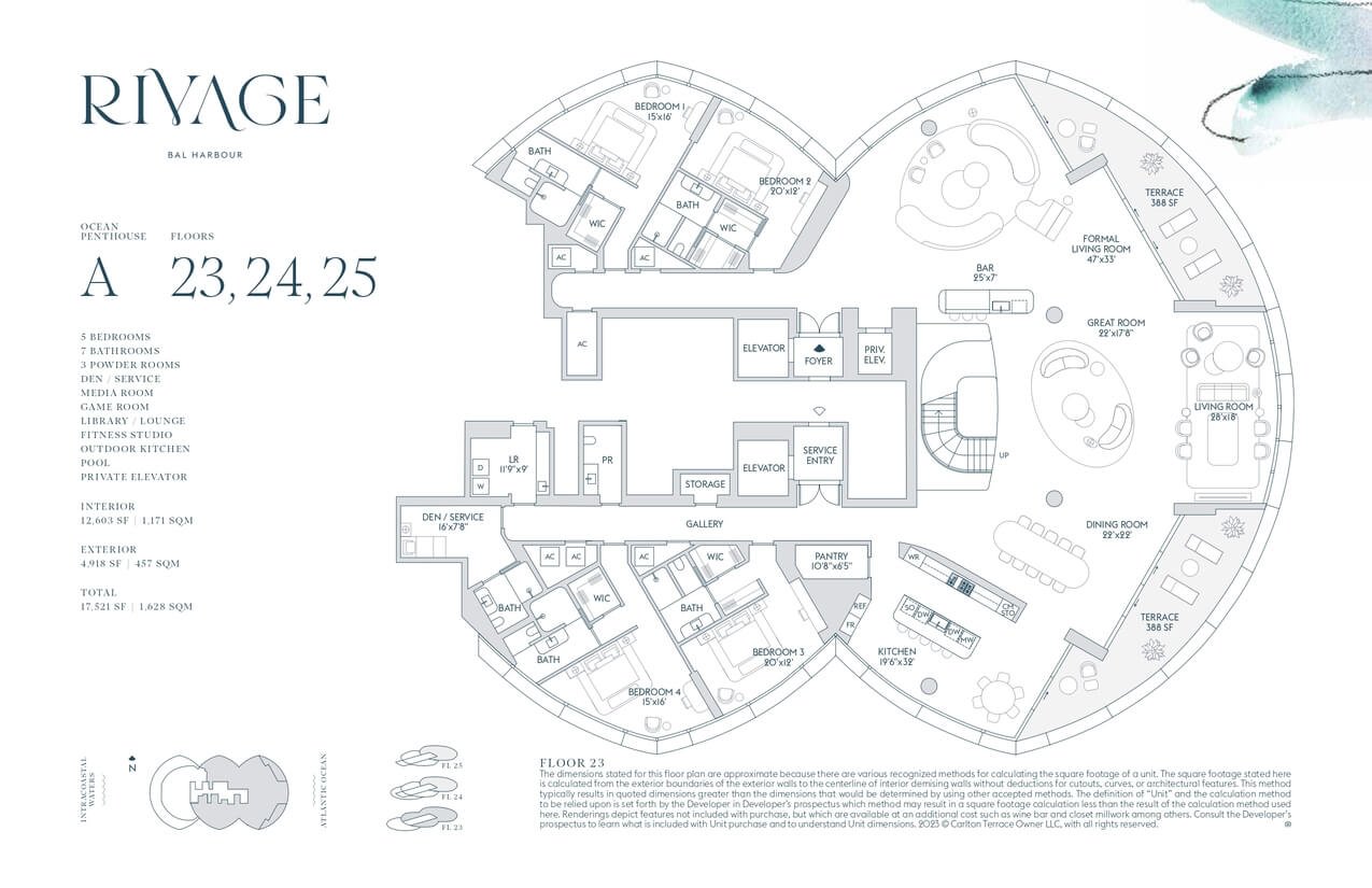 Rivage Bal Harbour — plano 9