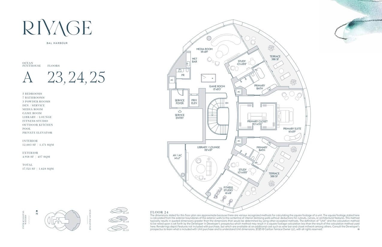 Rivage Bal Harbour — plano 10