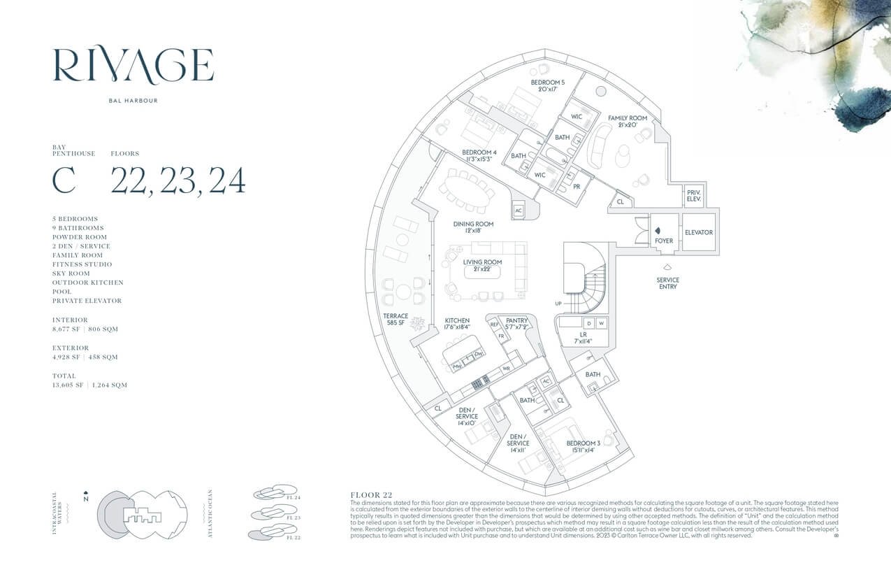 Rivage Bal Harbour — plano 12