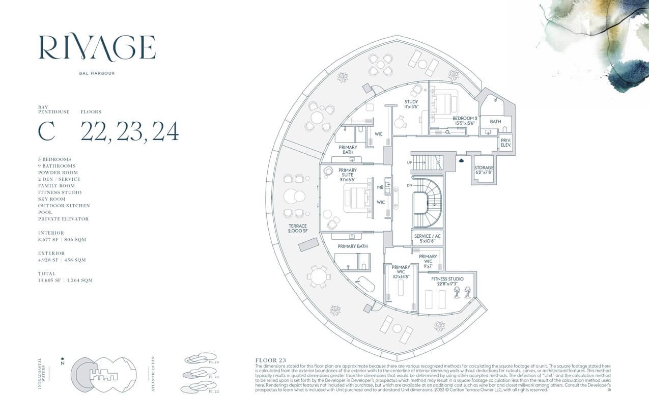 Rivage Bal Harbour — plano 13