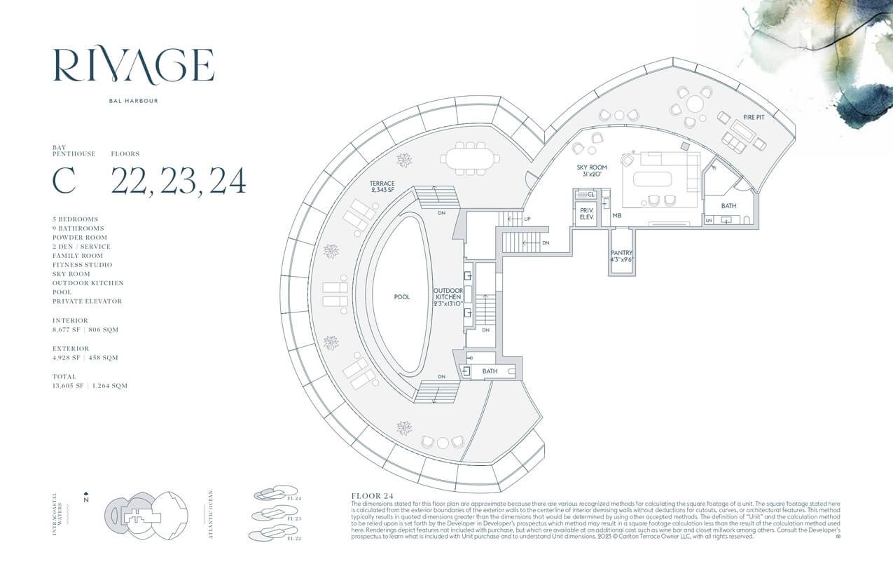 Rivage Bal Harbour — plano 14