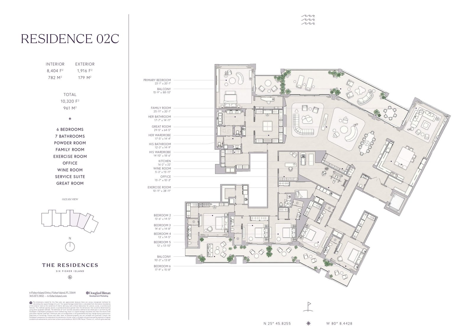 Six Fisher Island — plano 3