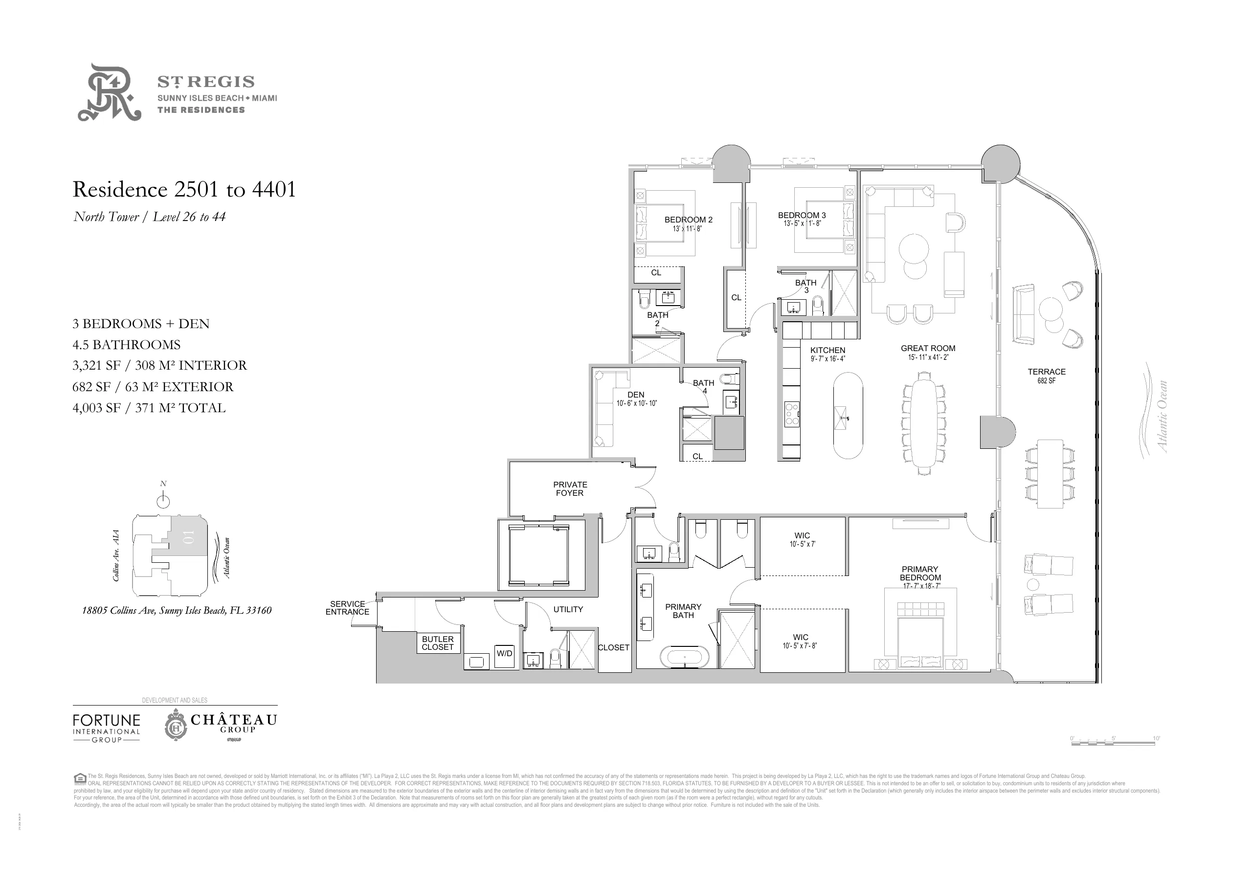St. Regis Residences Sunny Isles Beach — plano 3