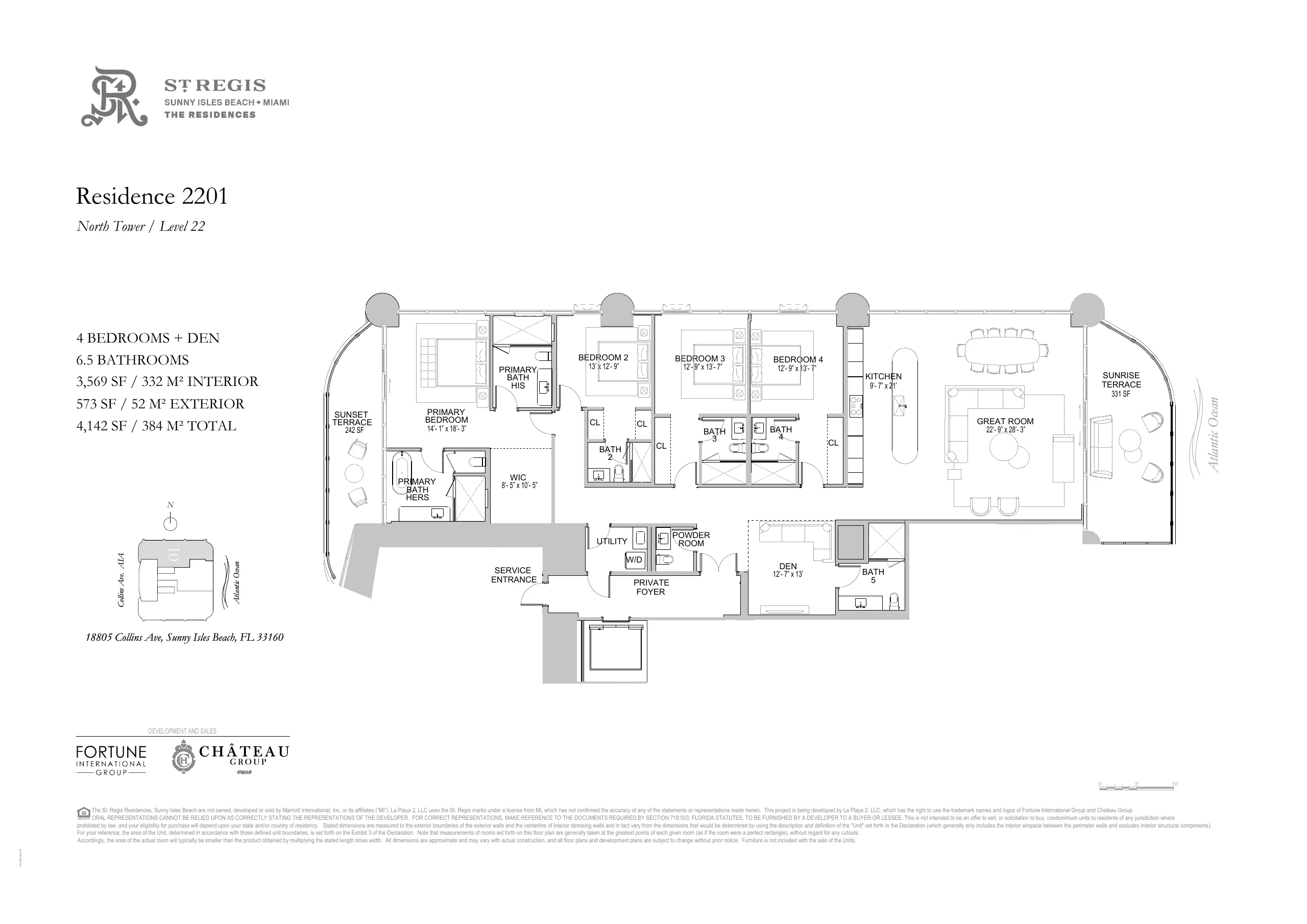 St. Regis Residences Sunny Isles Beach — plano 4