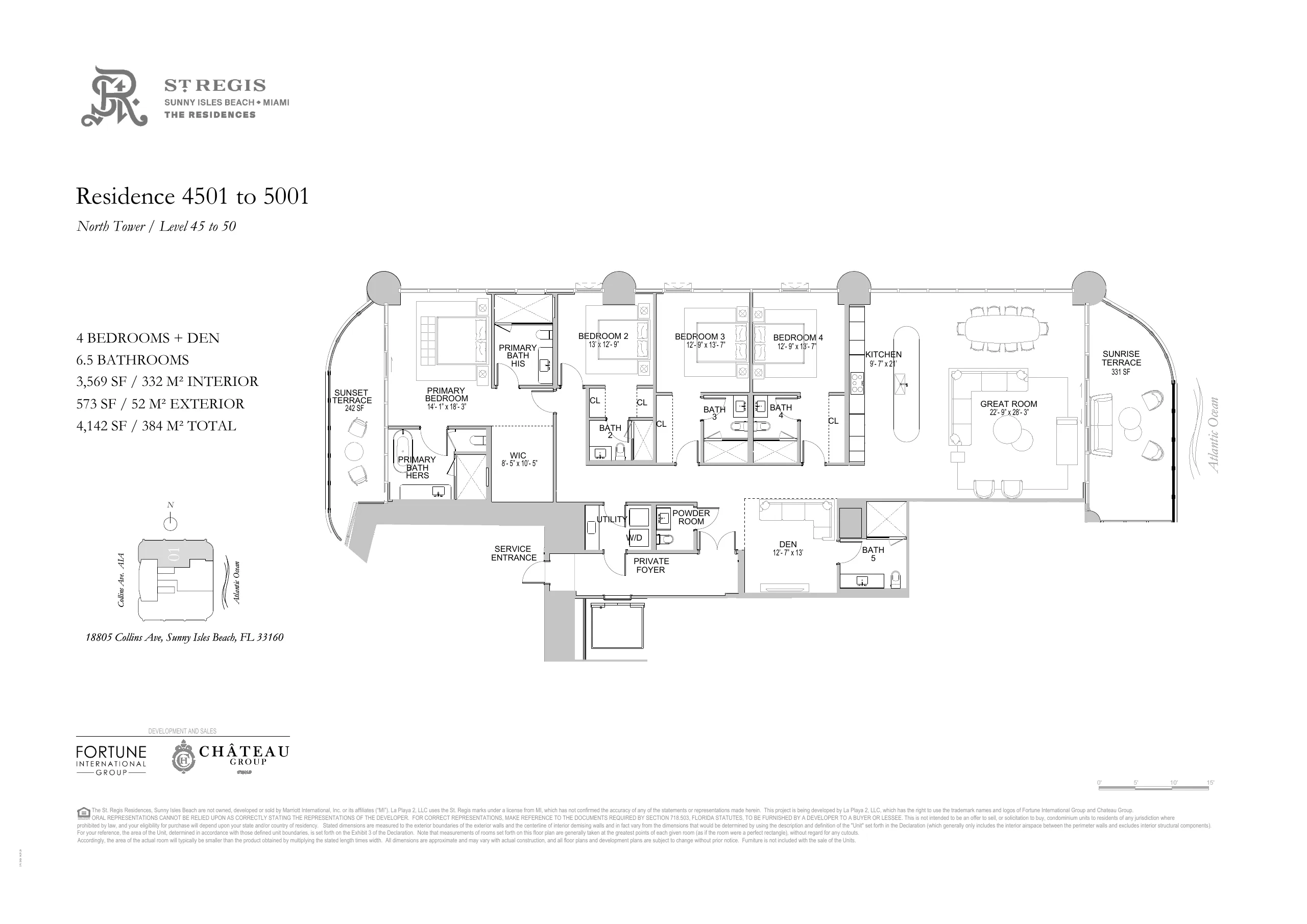 St. Regis Residences Sunny Isles Beach — plano 5