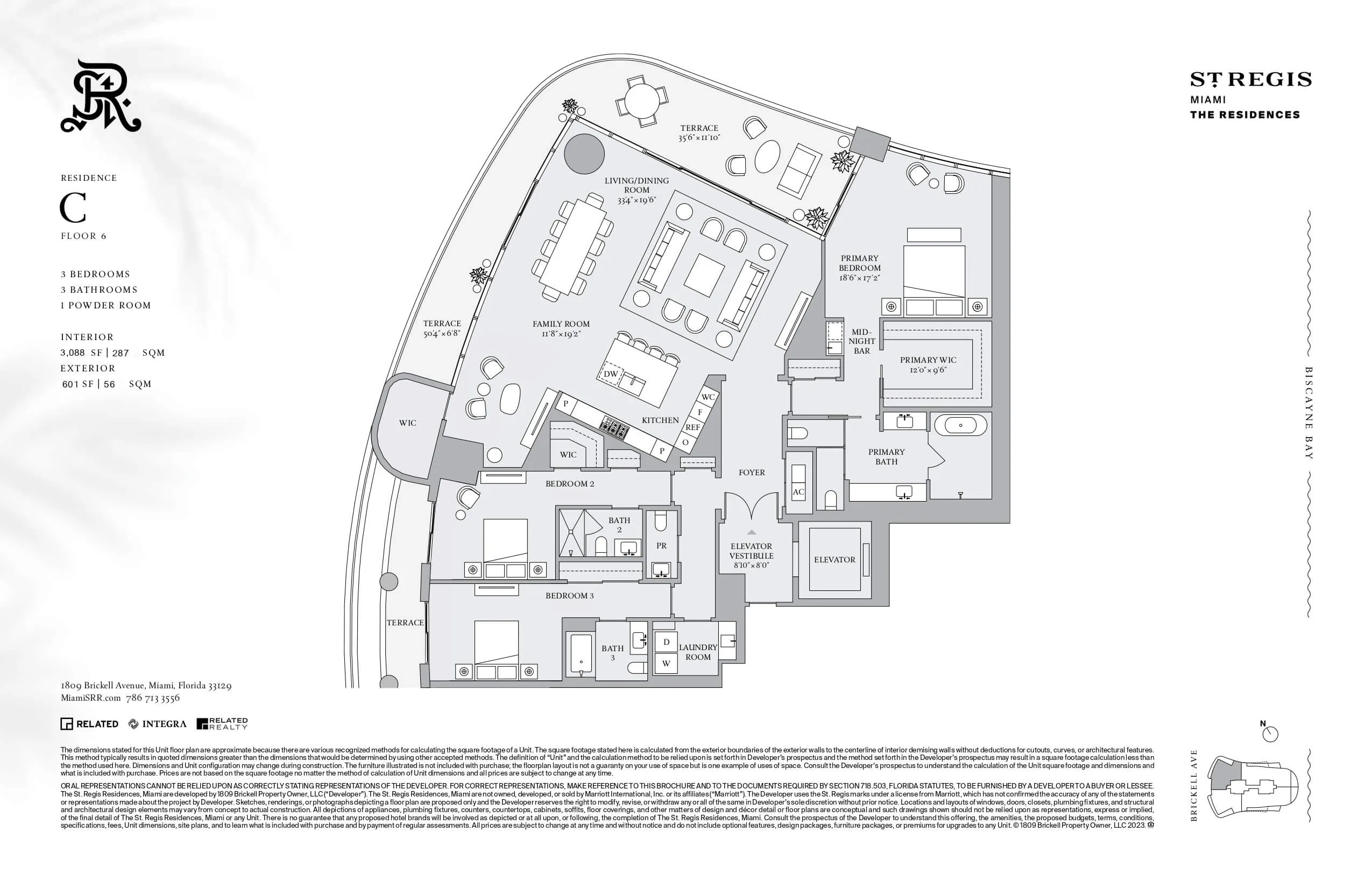 St. Regis Residences Miami — plano 13