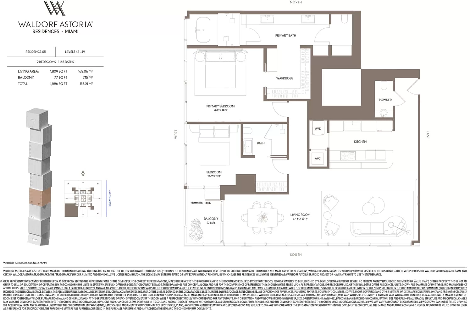 Waldorf Astoria Residences Miami — plano 5