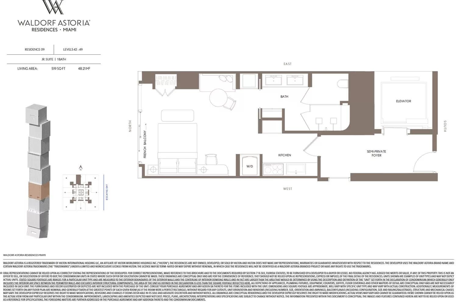 Waldorf Astoria Residences Miami — plano 9