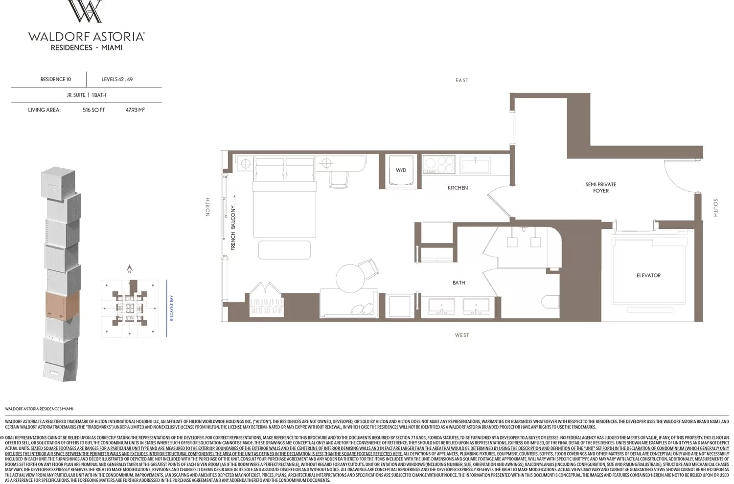 Waldorf Astoria Residences Miami — plano 10