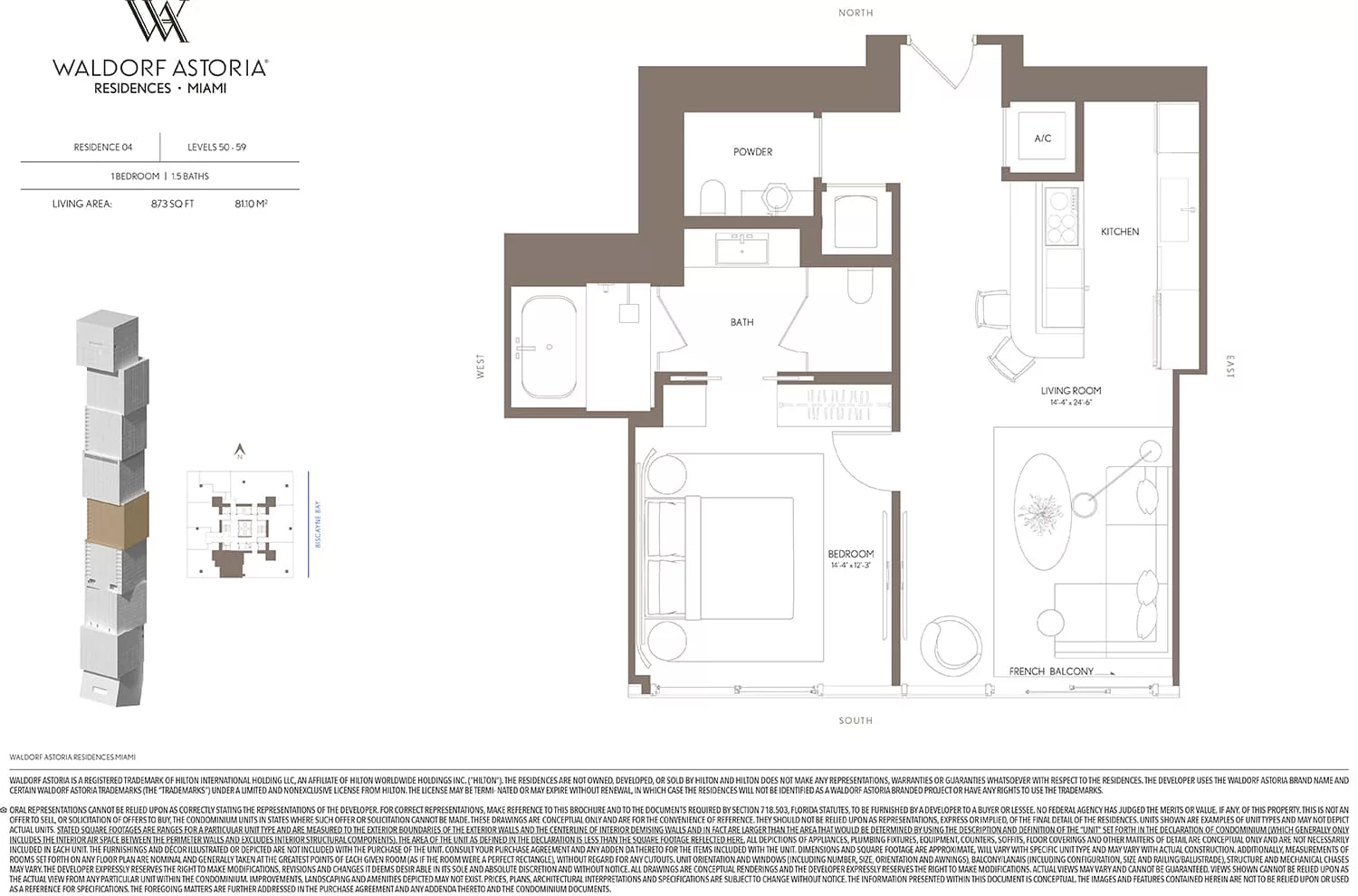 Waldorf Astoria Residences Miami — plano 14