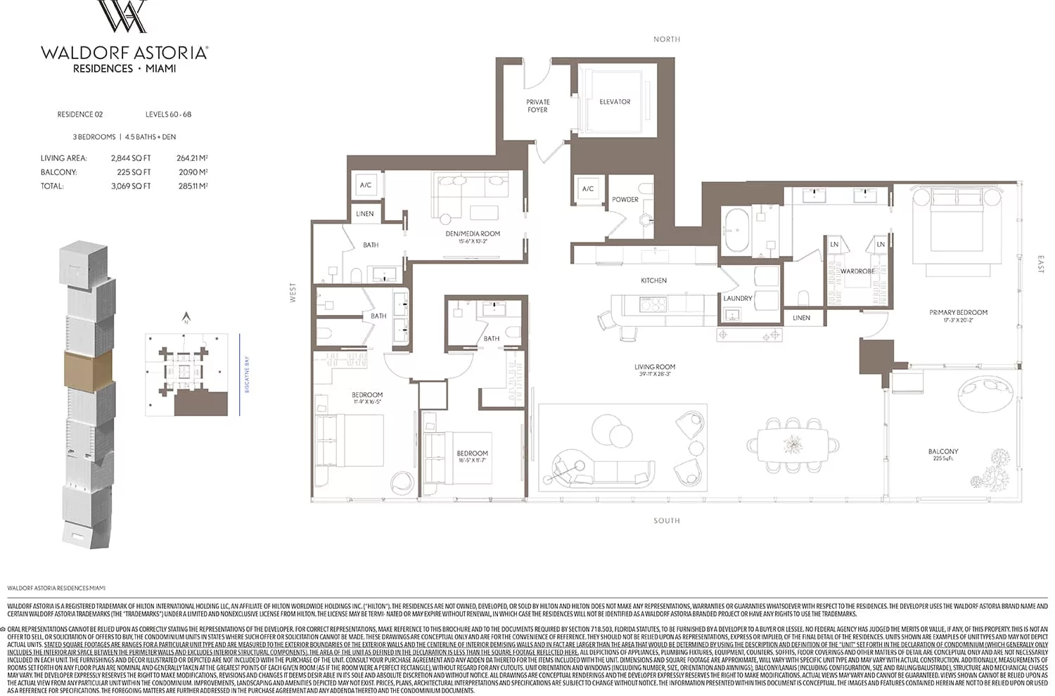 Waldorf Astoria Residences Miami — plano 16