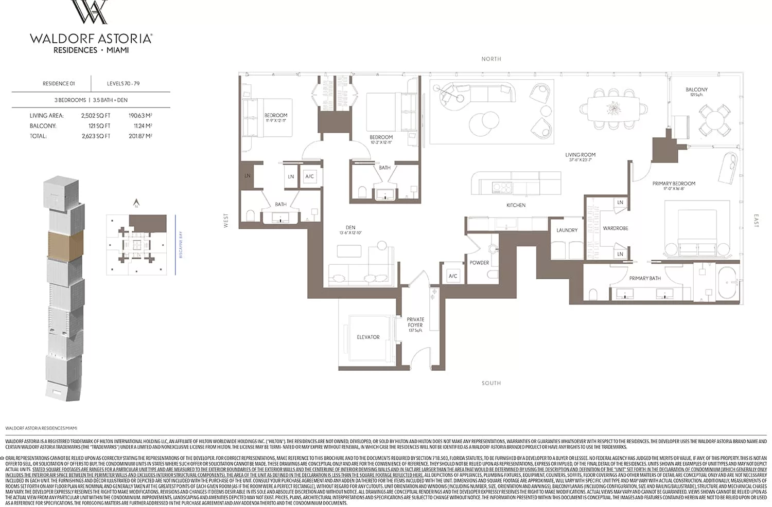 Waldorf Astoria Residences Miami — plano 17